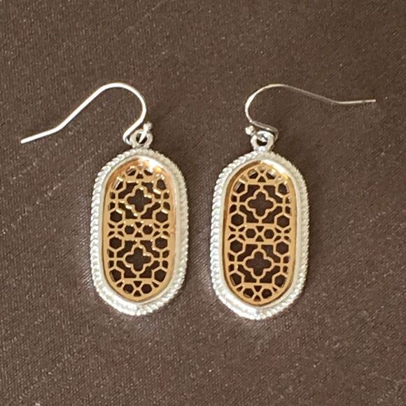 Boho Moroccan Filigree Oval Earrings - Picture 4 of 8